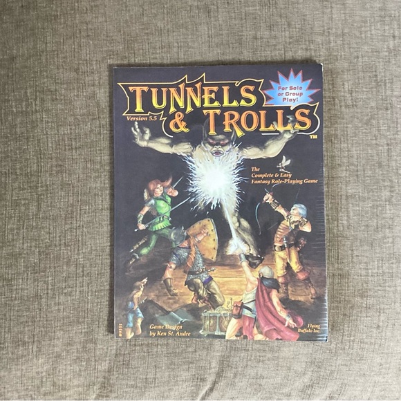 Flying Buffalo Inc. Other - Tunnels & Trolls Version 5.5 Fantasy RPG Rulebook Flying Buffalo 9101 Vintage